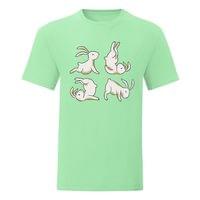Мъжка тениска "Yoga Rabbits" - small - 4 Мъжка тениска "Yoga Rabbits" - small - 4