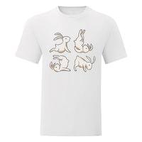 Мъжка тениска "Yoga Rabbits" - small - 10 Мъжка тениска "Yoga Rabbits" - small - 10