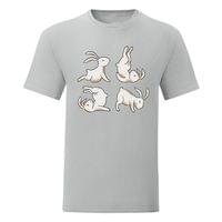 Мъжка тениска "Yoga Rabbits" - small - 11 Мъжка тениска "Yoga Rabbits" - small - 11