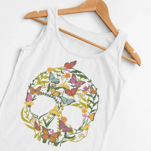 Дамски потник &amp;quot;Skull Flower&amp;quot; - 1
