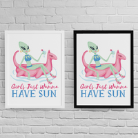 Постер с рамка "Girls Wanna Sun" - small - 2 Постер с рамка "Girls Wanna Sun" - small - 2