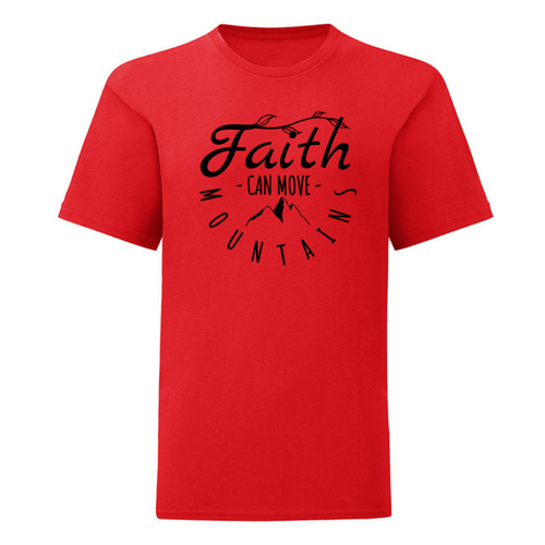 Тениска &amp;quot;Faith Can Move Mountains&amp;quot; (детска) - 1