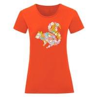 Дамска тениска "Squirrel Flower" - small - 6 Дамска тениска "Squirrel Flower" - small - 6