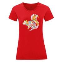 Дамска тениска "Squirrel Flower" - small - 12 Дамска тениска "Squirrel Flower" - small - 12