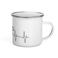 Емайлирано канче "Heartbeat: Кафе" - small - 4