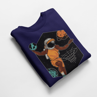 Ватирана блуза "Космически баскетбол" - small - 1