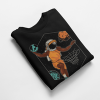 Ватирана блуза "Космически баскетбол" - small - 5