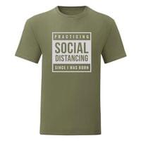 Мъжка тениска "Social Distancing" - small - 2