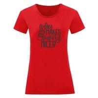 Дамска тениска "Coffee Makes Mommy Nicer" - small - 2
