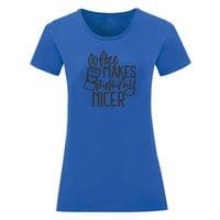 Дамска тениска "Coffee Makes Mommy Nicer" - small - 6