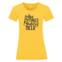 Дамска тениска "Coffee Makes Mommy Nicer" - small - 7
