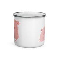 Емайлирано канче "Двете прасенца" - small - 2