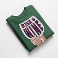 Ватирана блуза "Rise and Wine" - small - 3