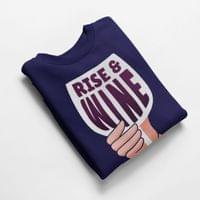 Ватирана блуза "Rise and Wine" - small - 7
