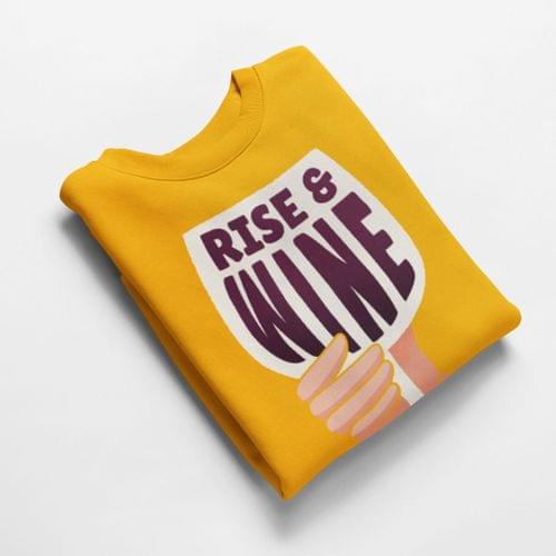 Ватирана блуза "Rise and Wine" - 2