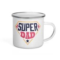 Емайлирано канче "Super Dad" - small - 3