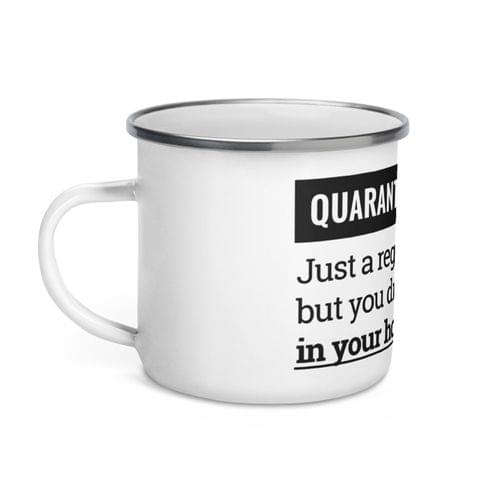 Емайлирано канче "Quarantini" - 2