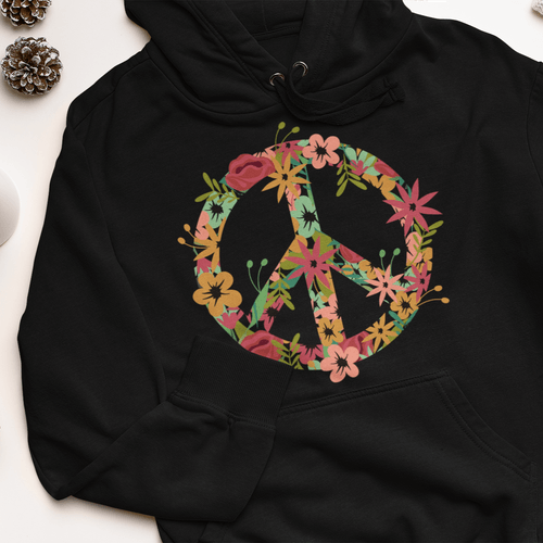 Дамска худи рокля &amp;quot;Floral Peace&amp;quot; - 1