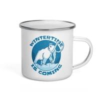 Емайлирано канче "Wintertime Is Coming" - small - 3