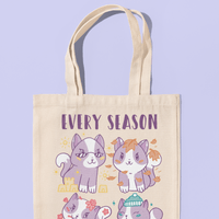 Eко чанта "Cat Season" - small - 0