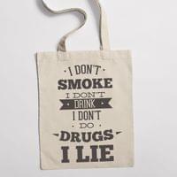 Еко чанта "I Lie" - small - 0