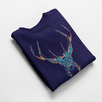 Ватирана блуза "Trippy Deer" - small - 0