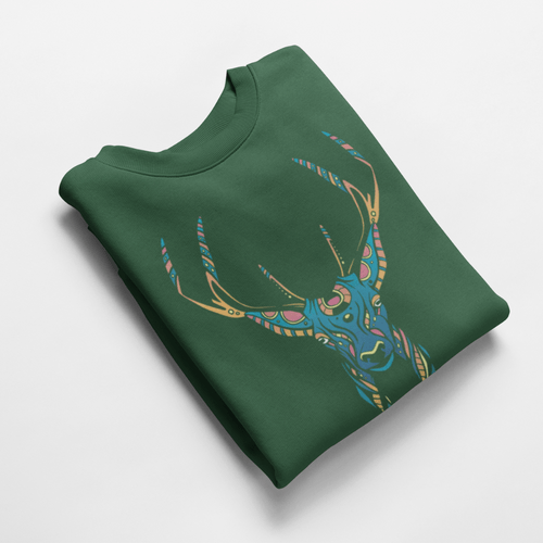 Ватирана блуза "Trippy Deer" - 2
