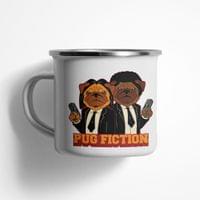 Емайлирано канче "Pug Fiction" - small - 0