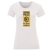 Тениска "Grammar police" (дамска) - small - 6