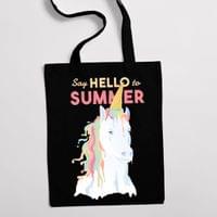 Eко чанта "Summer Unicorn" - small - 0 Eко чанта "Summer Unicorn" - small - 0