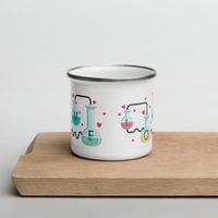 Емайлирано канче "Формула на любовта" - small - 4