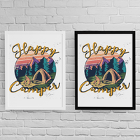 Постер с рамка "Happy Camper" - small - 2