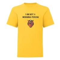 Тениска "Not A Morning Person" (детска) - small - 1