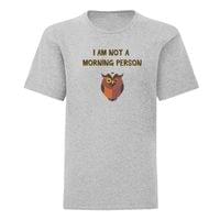 Тениска "Not A Morning Person" (детска) - small - 6