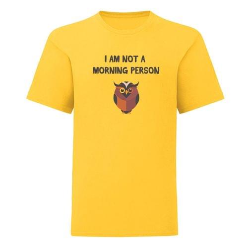 Тениска "Not A Morning Person" (детска) - 2