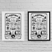 Постер "Camping Rules" - small - 3