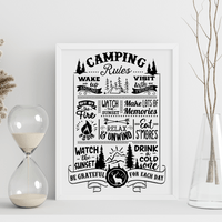 Постер "Camping Rules" - small - 0