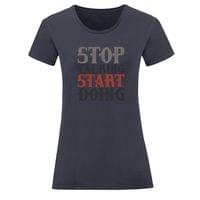 Тениска "Stop Talking" (дамска) - small - 6