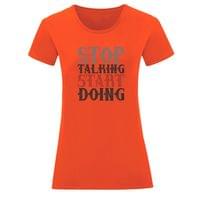 Тениска "Stop Talking" (дамска) - small - 7