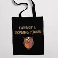 Еко чанта "Not A Morning Person" - small - 1