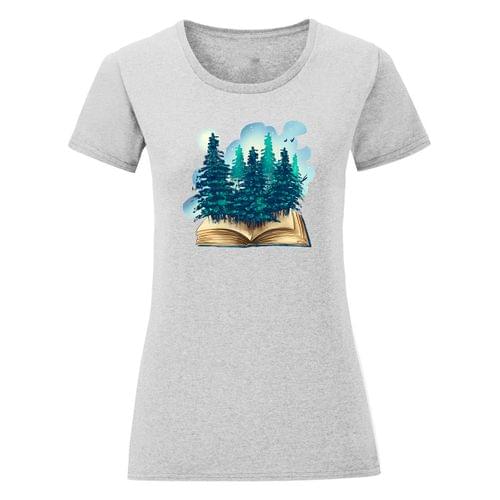Дамска тениска "Bookish Forest" - 2