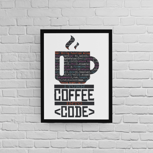 Постер с рамка "Coffee Code" - 2