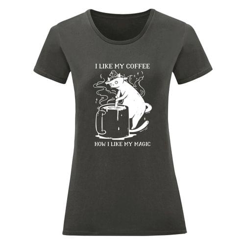 Дамска тениска "Coffee Is Magic" - 2