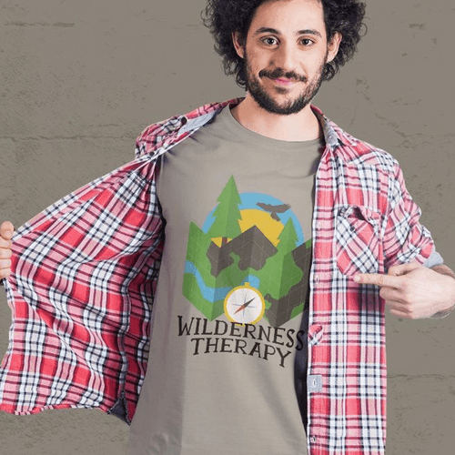 Мъжка тениска &amp;quot;Wilderness Therapy&amp;quot; - 1