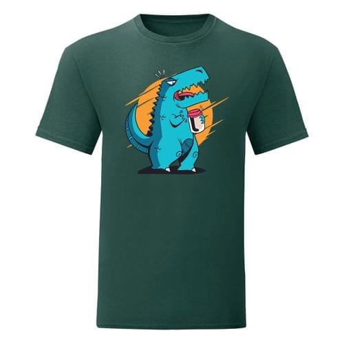Мъжка тениска "T-Rex отваря буркан" - 2