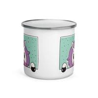Емайлирано канче "Unicorn Window" - small - 2