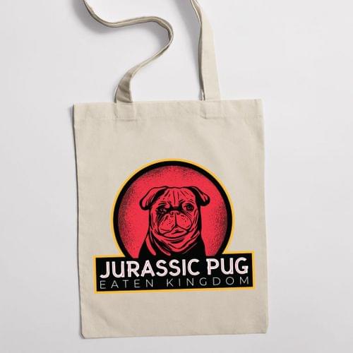Eко чанта "Jurassic Pug" - 2