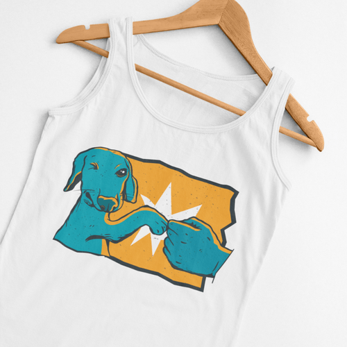 Дамски потник "Dog Fist Bump" - 2