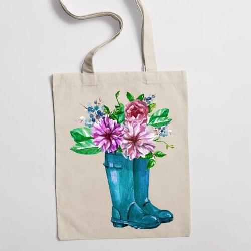 Еко чанта &amp;quot;Цветя на душата&amp;quot; - 1