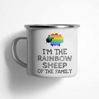 Емайлирано канче "Rainbow Shееp" - small - 0